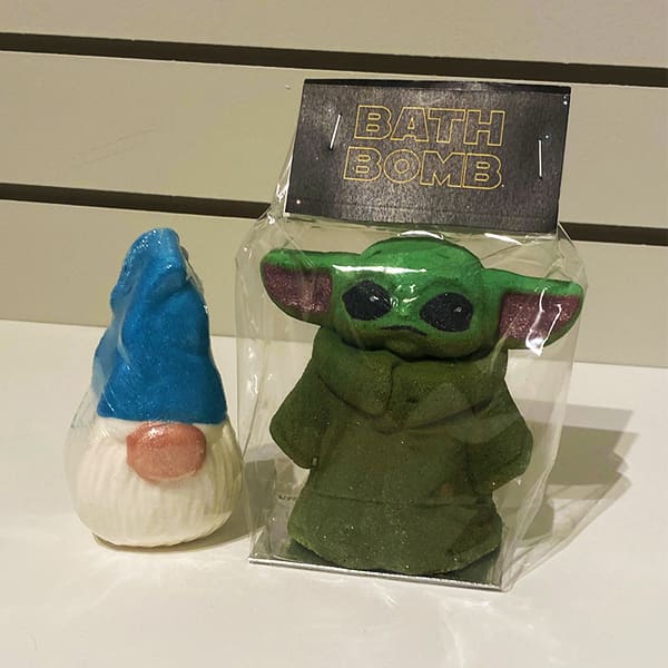 Baby Yoda Bath Bomb available for sale at Country Chic in Leduc, AB