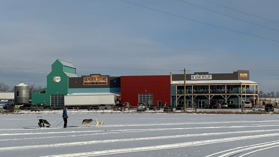 Cross-Country Skiing at Rig Hand Distillery, Nisku, AB